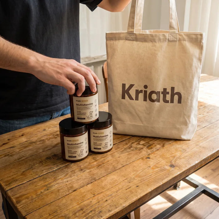 Illustrative Kriath and dog lifestyle image